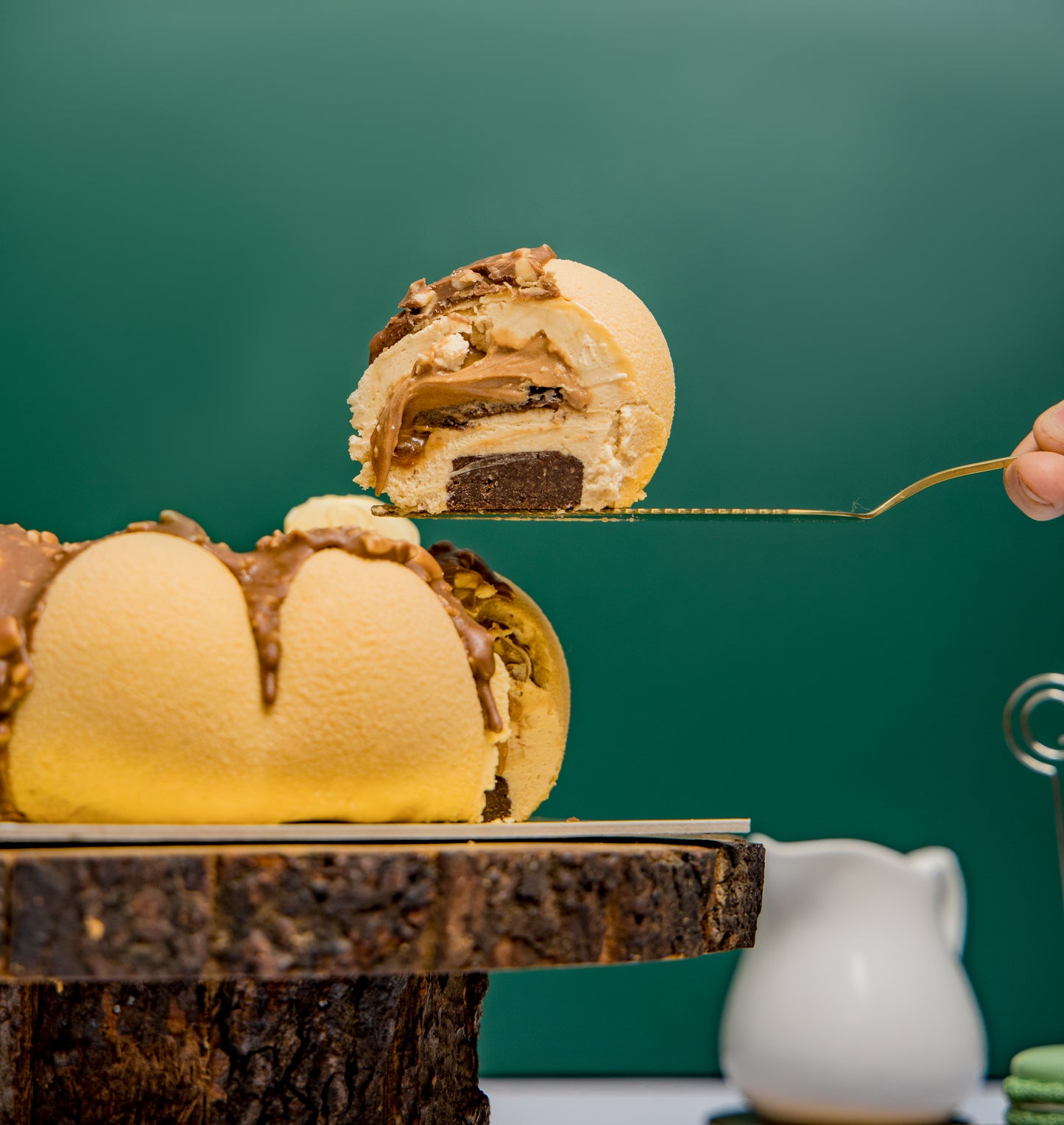 Peanut Butter Snickers Entremet