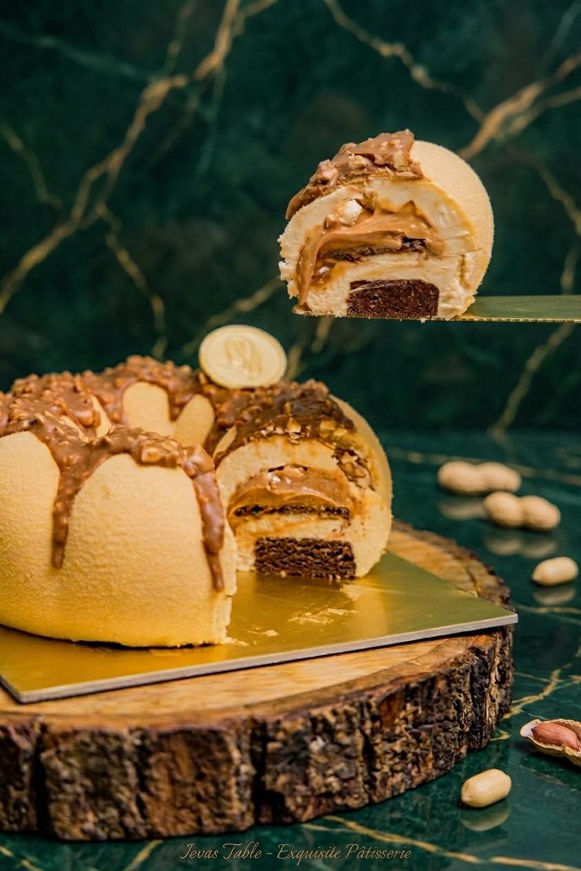 Peanut Butter Snickers Entremet